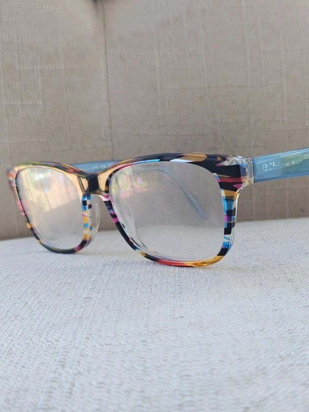 BCBGeneration Women Glasses Frame Blue Stripe CV0002 Eyewear Eyeglasses